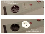 EHMANN 0218x00022301 Steckdose f&uuml;r Waschmaschine & Trockner &ndash; Energieverteiler m