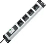 Kopp POWERversal, 1,4 m, IP20, Schwarz, Grau, 4 AC-Ausg&auml;nge, 3600 W, 16 A -