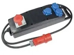 as-Schwabe Stromverteiler Steckdosenleiste CEE auf CEE & Schuko 400V 16A IP44