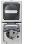 Kopp 130856009, CEE 7/3, 2 Modul(e), CEE 7/4, Schwarz, Grau, 250 V, 16 A -