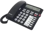 tiptel Ergophone 1300, Gro&szlig;tastentelefon, schwarz - Schwarz