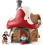 Schleich - Tierfiguren, Schlumpf Haus mit 2 Figuren; 20803