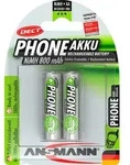 ANSMANN Akku AA Mignon 800mAh 1,2V NiMH f&uuml;r Telefon 2 St&uuml;ck - wiederaufladbar -