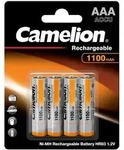 CAMELION Akku Micro NiMH HR03 1101 1100 mAh **Blister a 4 St&uuml;ck** - Silber