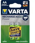 1x2 Varta Rechargeable Accu AA Ready2Use NiMH 2100 mAh Mignon - Bunt
