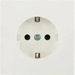 Gira SCHUKO-Steckdose Fl&auml;chenschalter Gira 0188112 Reinwei&szlig;, 1 Stk. - Wei&szlig;