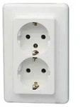 Kopp 912613066, CEE 7/3, 1 Modul(e), CEE 7/4, Wei&szlig;, 250 V, 16 A - Wei&szlig;