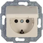 Steckdose m.D. EUR crem - Beige