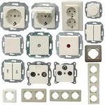 Kopp Europa cremewei&szlig; UP Antenne Dimmer Schalter Steckdose Rahmen Taster TAE UAE