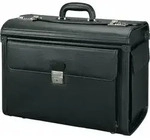 Alassio Vicenza 45047 Pilotenkoffer, Kunstleder, Dokumentenfach - Schwarz