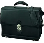 Alassio Monza 47127 Aktentasche, Leder, Notebookfach, Dokumentenfach - Schwarz