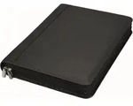 Alassio 30061 Ringbuchmappe "BOSA" A4 Nappaleder schwarz(T) - Schwarz