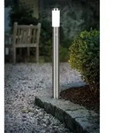HELSINKI Stehleuchte Stehlampe Lampe - H110 x &Oslash;7,5 cm - edelstahl - 1X12W exkl. -