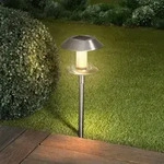 esotec Solar Stableuchte Swing LED-Steckleuchte Edelstahl H=38cm outdoor 102070 -