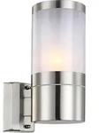 Globo Lighting Au&szlig;enleuchte Edelstahl silber gl&auml;nzend, 1x E27 - Silber