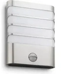 PHILIPS 172744716 IR-LED-Wandaußenl Raccoon 1flg - Silber PHILIPS 172744716 IR-LED-Wandaußenl Raccoon 1flg - Silber