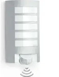 STEINEL L 12, Wandbeleuchtung f&uuml;r den Au&szlig;enbereich, Silber, Aluminium, IP44, II,
