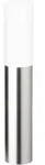 AquaPolo Pollerleuchte, 100W, IP44, AGL/Energiesparlampe, E27, Edelstahl, Glas opal