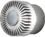 Konstsmide Monza LED Wandleuchte Sonne klein silber, 3000K, 160lm, 1x3W, 240V,