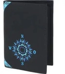 oxmox Geldb&ouml;rse New Cryptan Kombib&ouml;rse Windrose Print Cyan Black schwarz - Schwarz