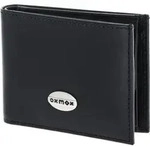 oxmox Leder Geldb&ouml;rse Leather Pocketb&ouml;rse Pure Metal Round Black schwarz