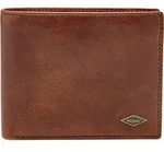FOSSIL Leder Geldb&ouml;rse Ryan Large Coin Pocket Bifold Dark Brown braun - Braun