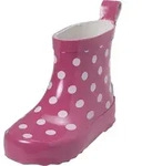 Playshoes Gummistiefel Punkte nieder, pink, Gr&ouml;&szlig;e: 18 - Rosa - 18