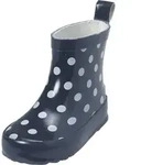 Playshoes Gummistiefel Punkte nieder, marine, Gr&ouml;&szlig;e: 18 - Blau - 18