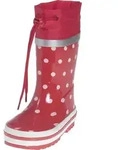 Playshoes Kinder Gummistiefel aus Naturkautschuk, trendige Uni Regenstiefel m - Rot -