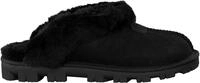 Schwarze UGG Australia Hausschuhe COQUETTE