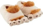 3D Halbling F&uuml;&szlig;e Slipper Pl&uuml;sch Pantoffeln Hausschuhe 38-40 - Braun - 38-40