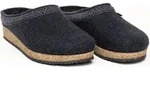 Stegmann 108 Uni Wollfilz-Pantoffeln Graphit, 17-801-8801 - Gr. 40 - Schwarz - 40