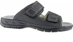 Jomos Herren Echtleder Pantolette 'Tornado' schwarz, Herren:39 EU - Schwarz - 39