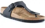 Birkenstock Gizeh Schwarz Schmales Fu&szlig;bett - Damen Hausschuhe - 043693 - Schwarz -