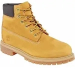 Timberland 6 In Premium Waterproof Boot Youth Wheat nubuck EU 32 1/2 - Gelb -...