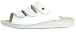 FINN COMFORT Korfu Damen Herren Pantolette weiss Glattleder - Gr&ouml;&szlig;e: 35 - Wei&szlig; -