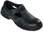 teXXor&reg; S1-Sicherheitsklettsandalen GAP, Schwarz/Gr&uuml;n - Schwarz - 36