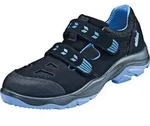 Atlas Sicherheitssandale SL 46 ESD - Gr. 36 schwarz/royalblau - Schwarz/Blau - 36