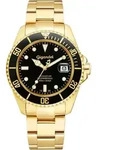 Gigandet Automatikuhr Edelstahl Gold Schwarz Sea Ground - G2-004