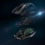 uRage Reaper Revolution, rechts, Laser, USB Typ-A, 8200 DPI, Schwarz - Schwarz