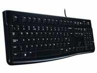 Logitech K120 Corded Keyboard - Kabelgebunden, USB, QWERTZ, Schwarz | 920-002504