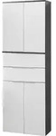 FACKELMANN Doppel-Hochschrank KARA / Badschrank mit Soft-Close-System / Ma&szlig;e...