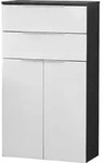 FACKELMANN Doppel-Midischrank KARA / Badschrank mit Soft-Close-System / Ma&szlig;e...