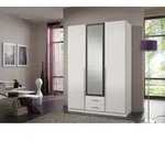 Wimex Schubk&auml;stenate Dreht&uuml;renkombischrank 135 cm 1 Sp./ Schubk&auml;sten. - Grau/Wei&szlig;