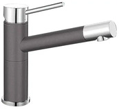 Blanco 518810, BLANCO ALTA Compact Armatur / Felsgrau/Chrom / Festauslauf / Hochdruck
