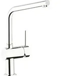 GROHE Minta, Chrom, Hebelgriffe, Einzelbild, Keramik, 4,6 cm, 360&deg; - Silber