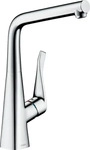 HansGrohe 5026091, Hansgrohe Metris Sp&uuml;ltischmischer Schwenkauslauf Chrom...