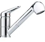 Franke Prince II, Ziehen, Chrom, Metall, Hebelgriffe, Einzelbild, Keramik - Silber
