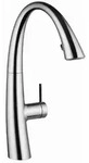 KWC Zoe 1, Sp&uuml;ltischarmatur, chrom, Hochdruck - Silber