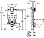 Grohe Uniset mit WC-Sp&uuml;lkasten - 38643001 - Silber
